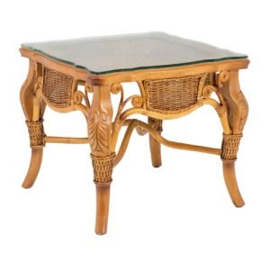 Buy Wicker Wood Side Table in India from SattvaShilp