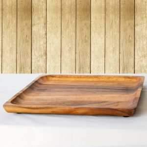 wooden serving tray